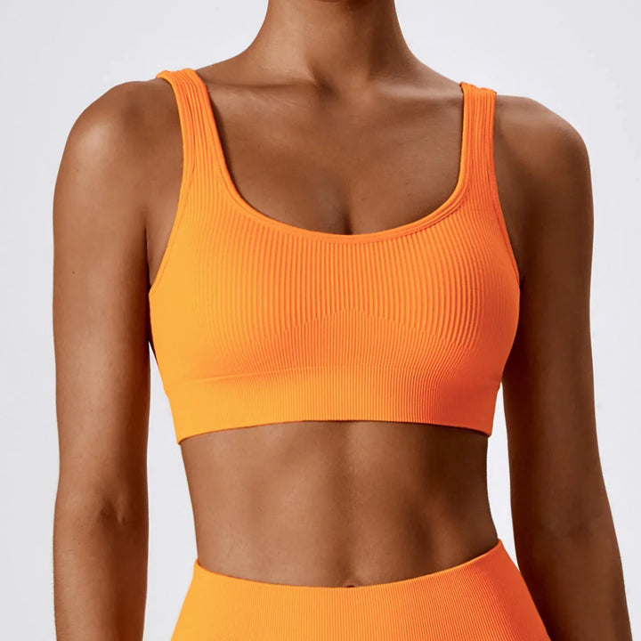 Kelli Sports Bra | Ribbed Compression Design for Ultimate Support and Style