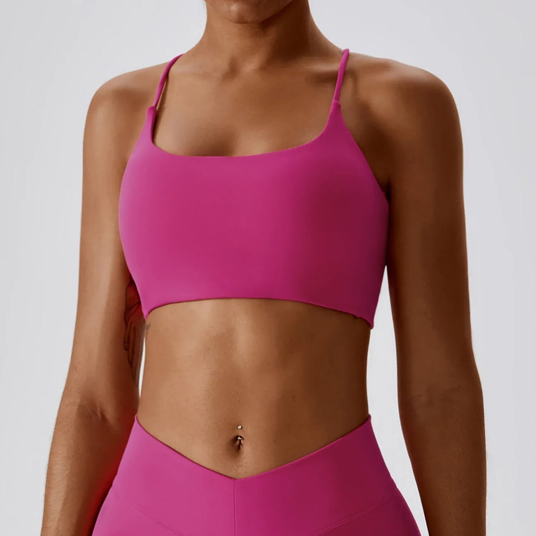 CrimsonFit Sports Bra | Sexy Bralette for Yoga, Fitness & Running