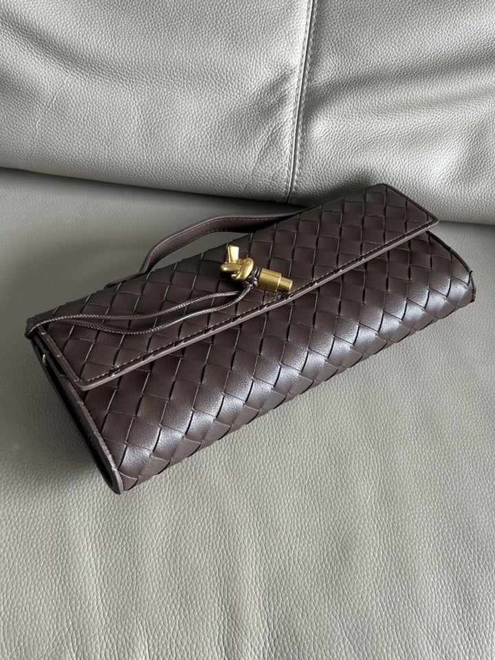 Aria Woven Clutch | Elegant Evening Handbag