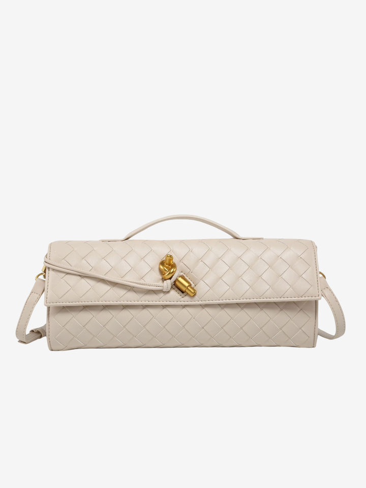 Aria Woven Clutch | Elegant Evening Handbag