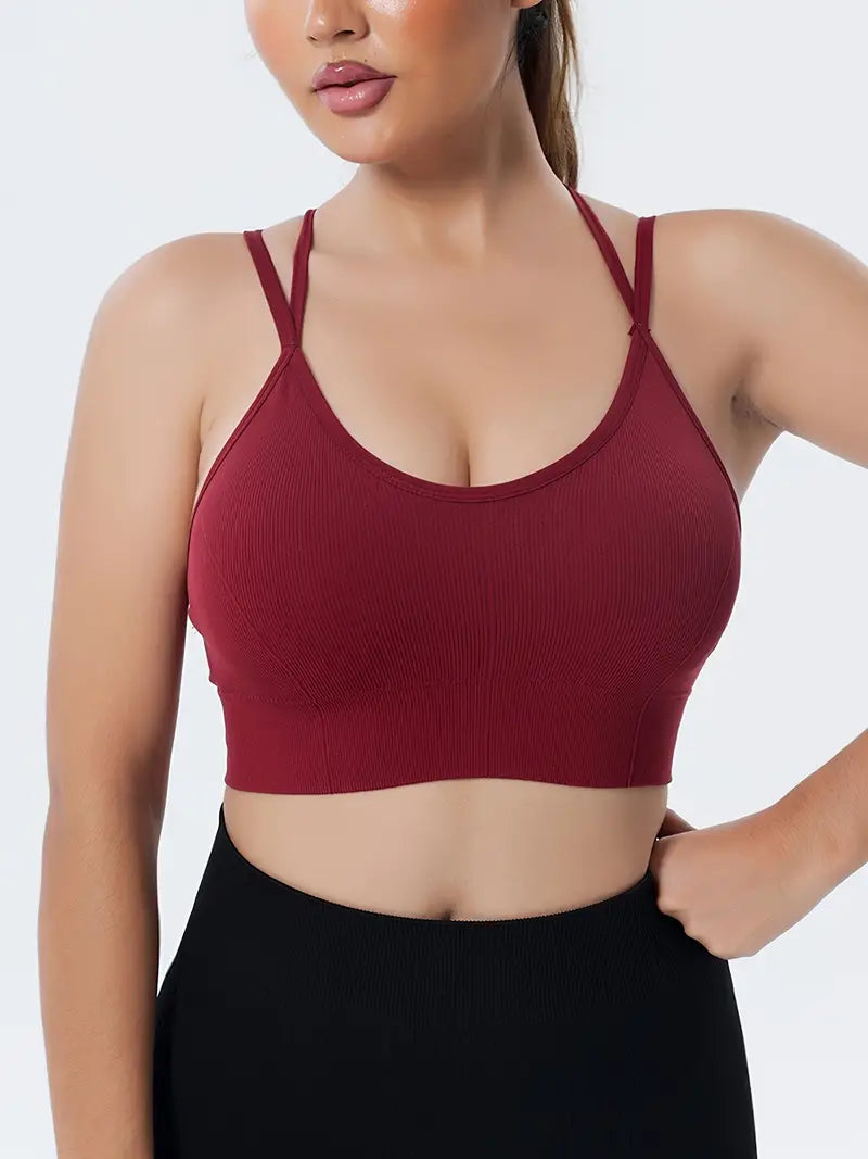 ElevateMax Seamless Sports Bra | Maximum Support with Multi-Strap Back