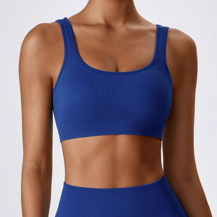 Kelli Sports Bra | Ribbed Compression Design for Ultimate Support and Style