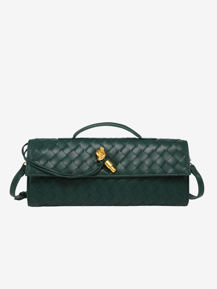 Aria Woven Clutch | Elegant Evening Handbag