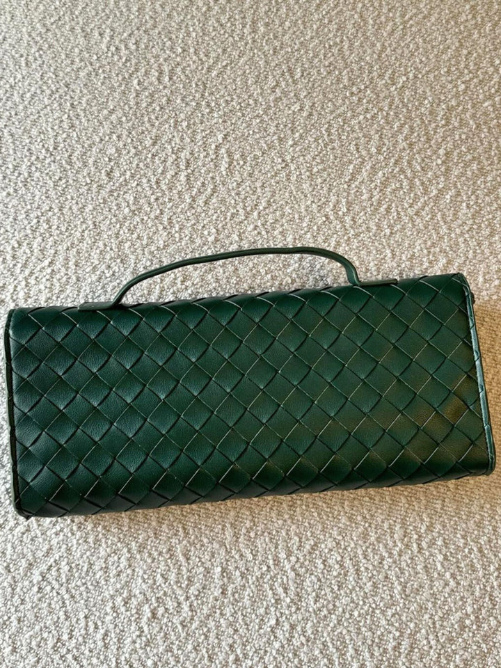 Aria Woven Clutch | Elegant Evening Handbag