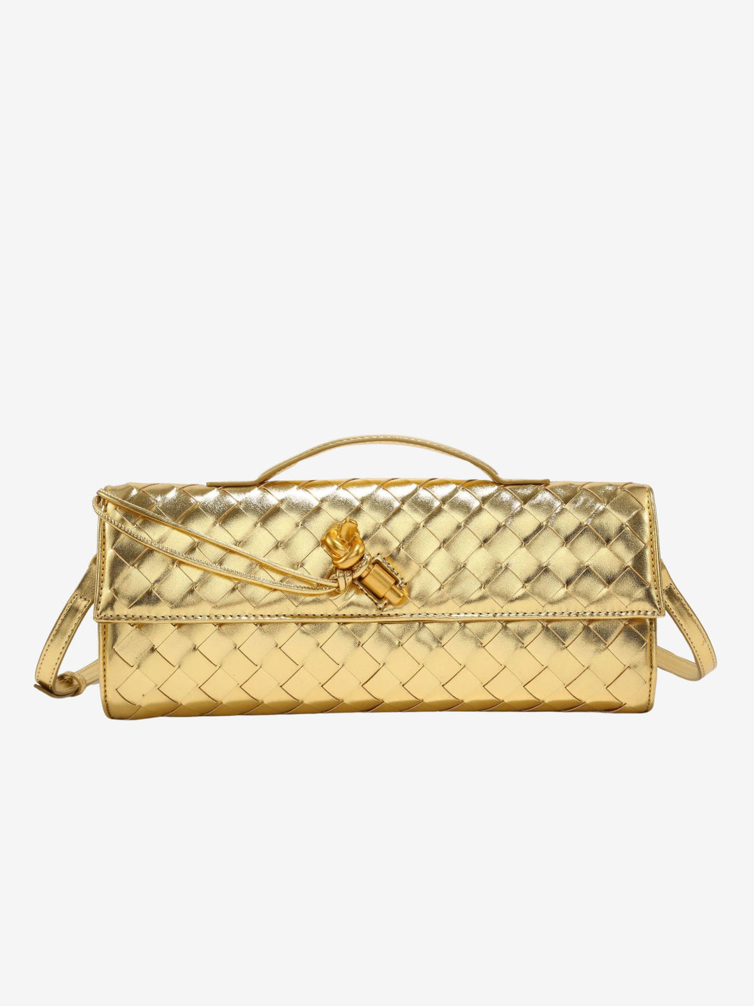 Aria Woven Clutch | Elegant Evening Handbag