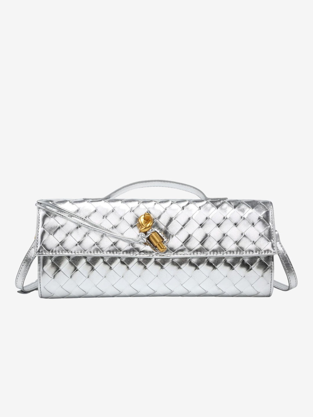 Aria Woven Clutch | Elegant Evening Handbag