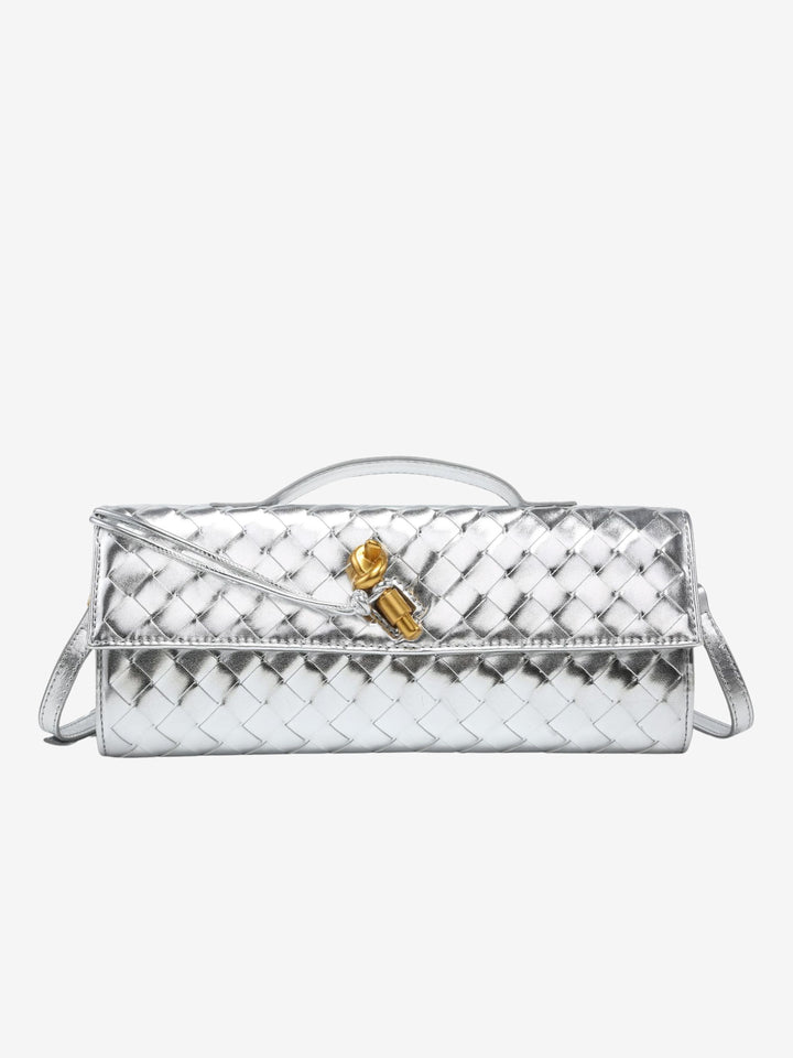 Aria Woven Clutch | Elegant Evening Handbag