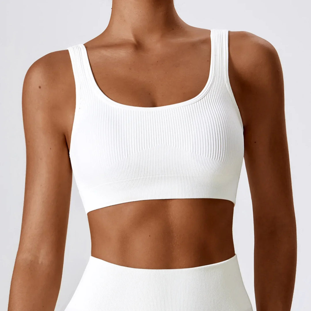 Kelli Sports Bra | Ribbed Compression Design for Ultimate Support and Style