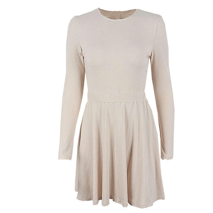 VINTAGE CHIC DRESS - Elegant Hollow Design A-Line Dress