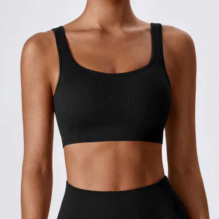 Kelli Sports Bra | Ribbed Compression Design for Ultimate Support and Style