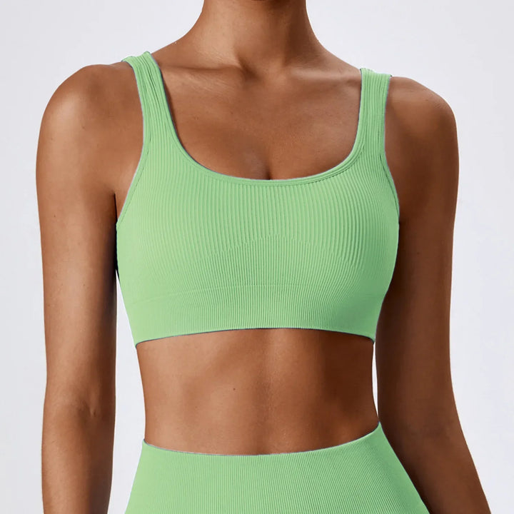 Kelli Sports Bra | Ribbed Compression Design for Ultimate Support and Style