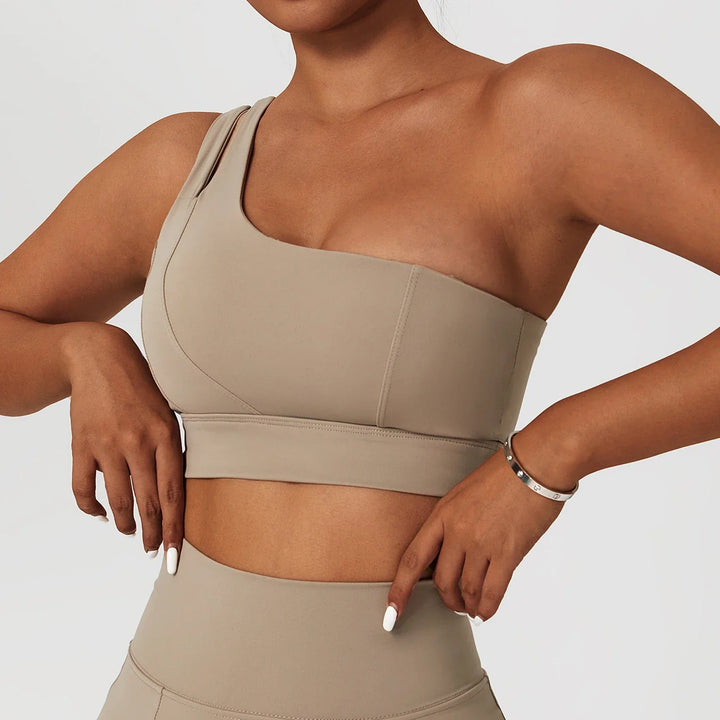 Mila Sports Bra | Innovative One-Strap Design for Ultimate Support and Style