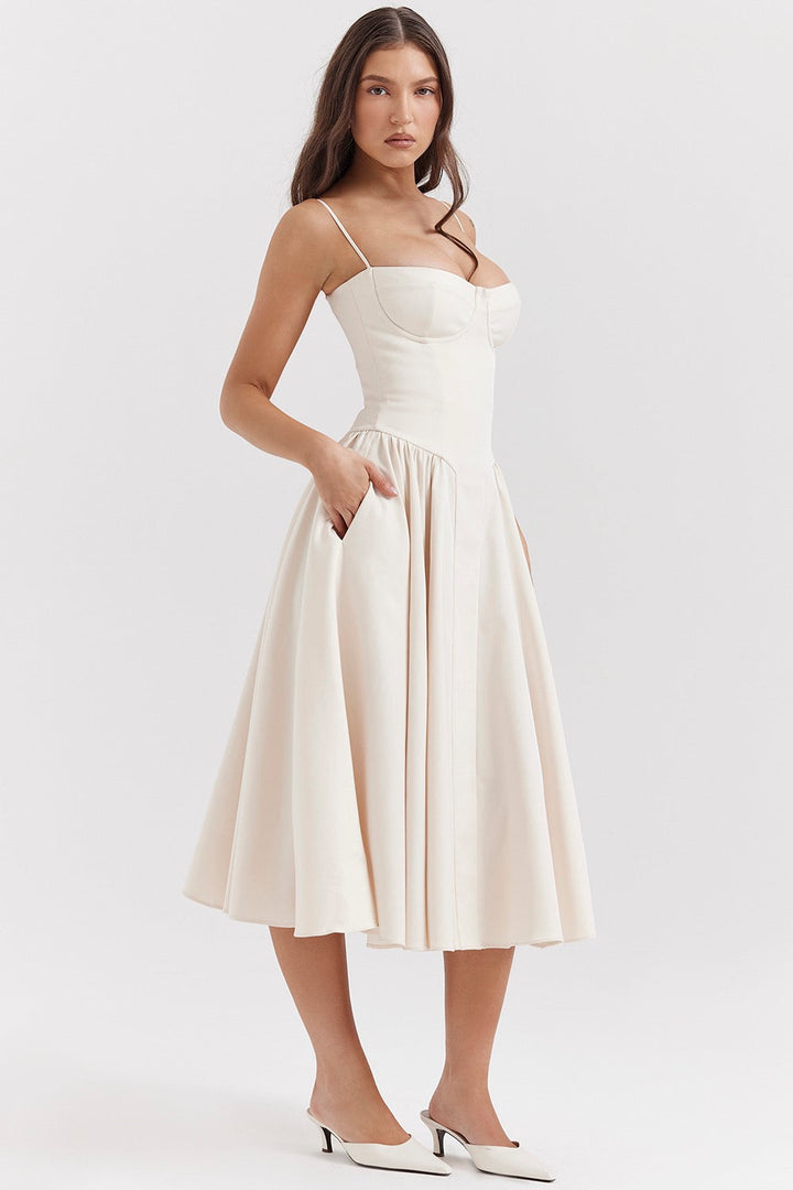 Scarlet Open-Back Dress | Elegant & Chic Mini
