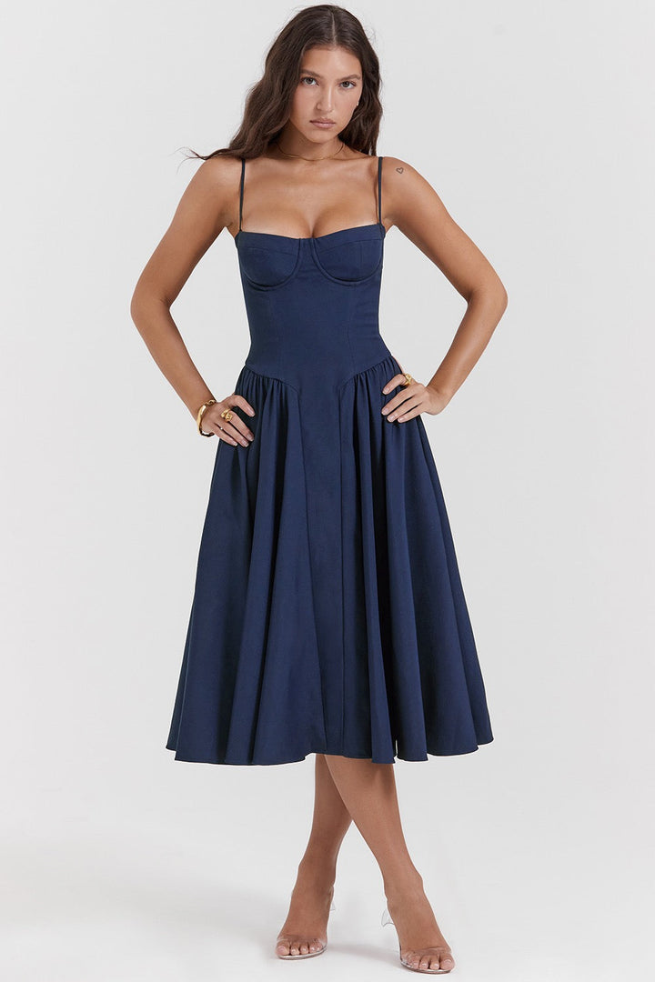 Scarlet Open-Back Dress | Elegant & Chic Mini