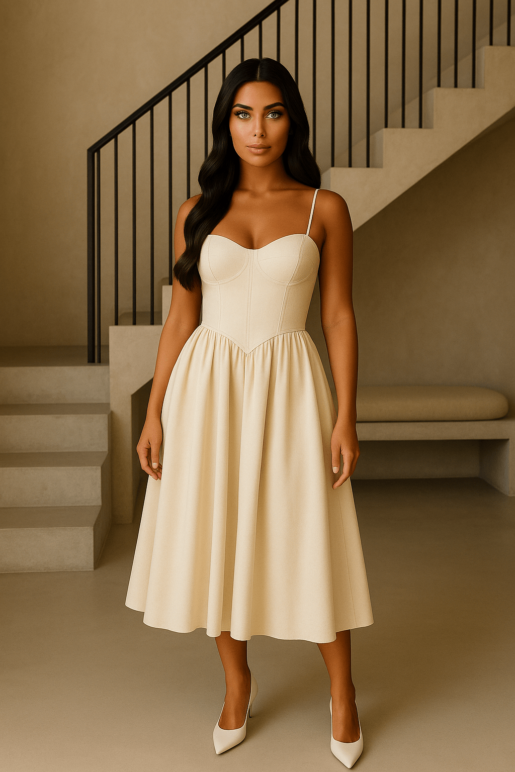 Aria Open-Back Silk-Blend Mini Dress Mini Dress GIVINY