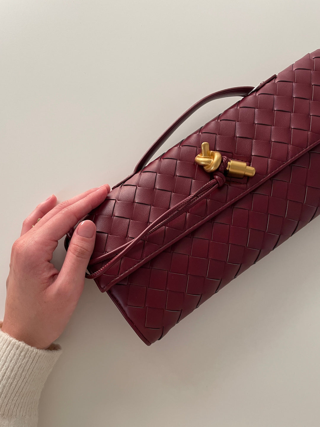 Aria Woven Clutch | Elegant Evening Handbag