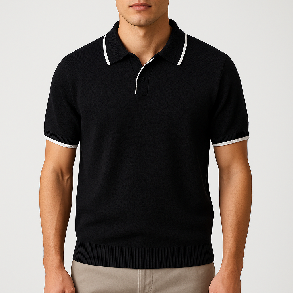 Giviny | Tailored Contrast Polo Shirt