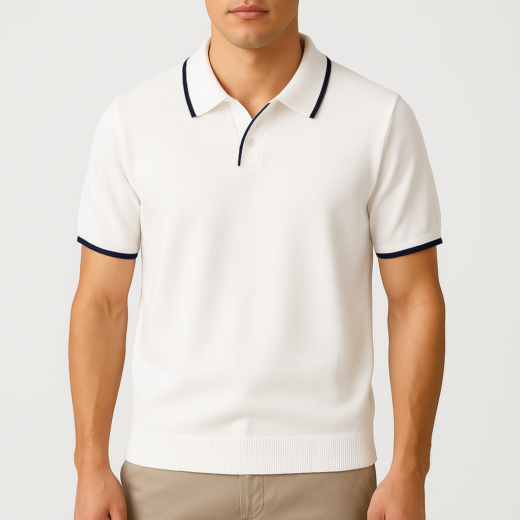 Giviny | Tailored Contrast Polo Shirt
