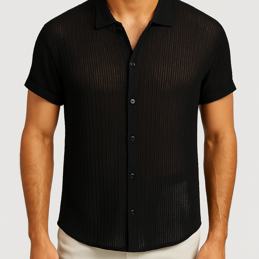 Giviny | Striped Summer Button-Down Shirt