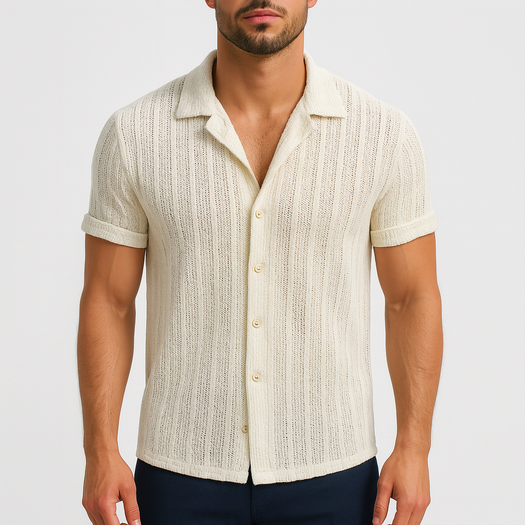 Giviny | Striped Summer Button-Down Shirt