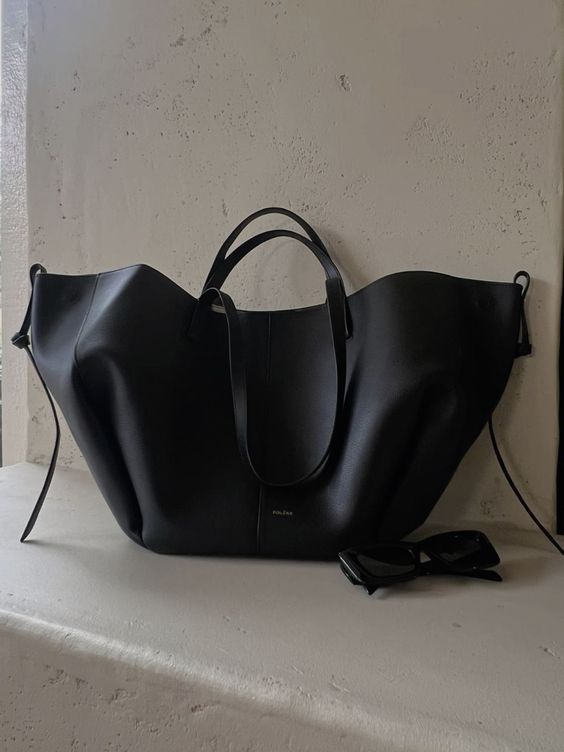 Parisian Leather Tote | Large Capacity Shoulder Bag