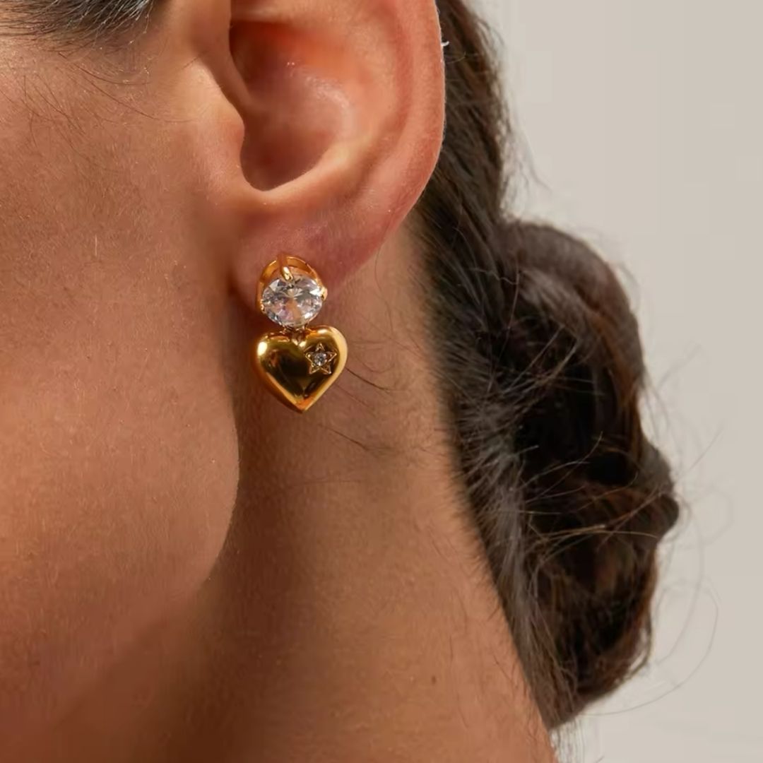 Feremy | Heart Stud Earrings GIVINY