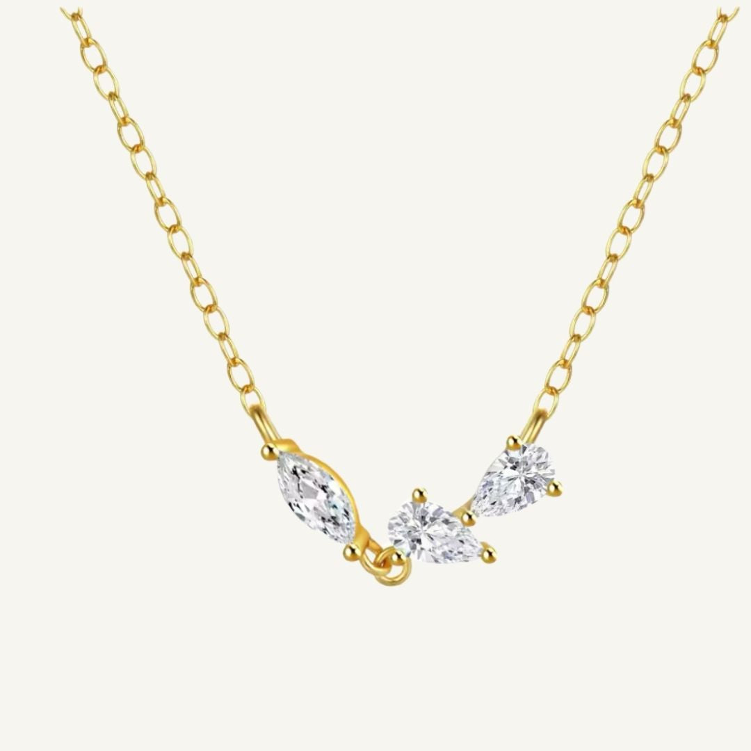Fras | Fine Glossy Zircon Necklace GIVINY