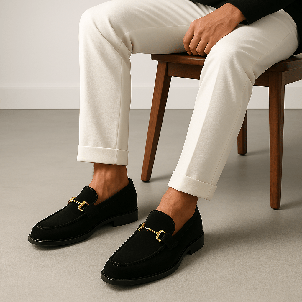 Giviny | Almond Toe Suede Loafers