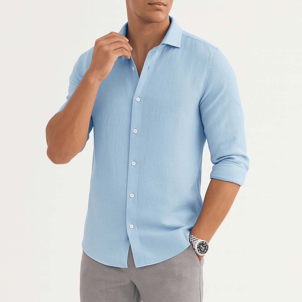 Giviny | Coastal Breeze Linen Shirt