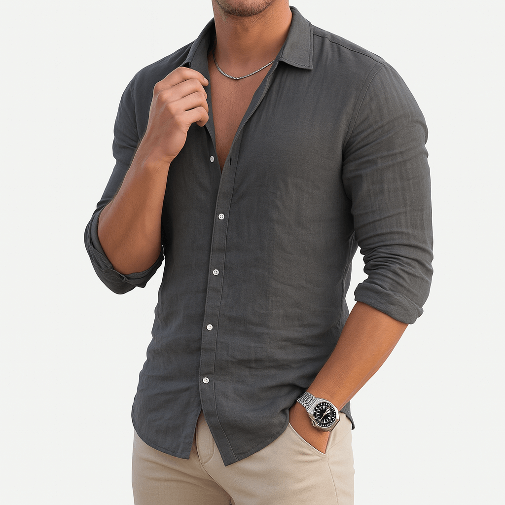 Giviny | Coastal Breeze Linen Shirt