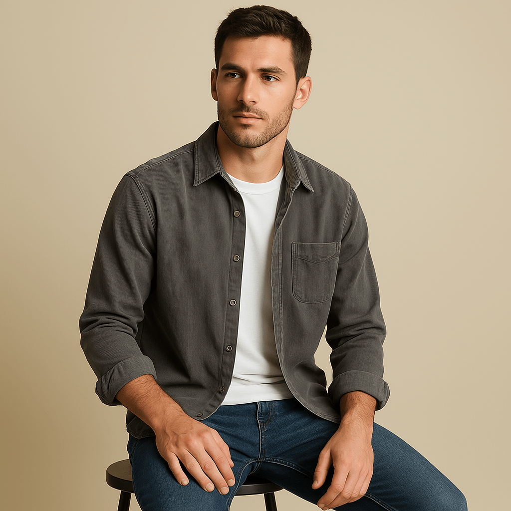 Giviny | Corduroy Button Shirt