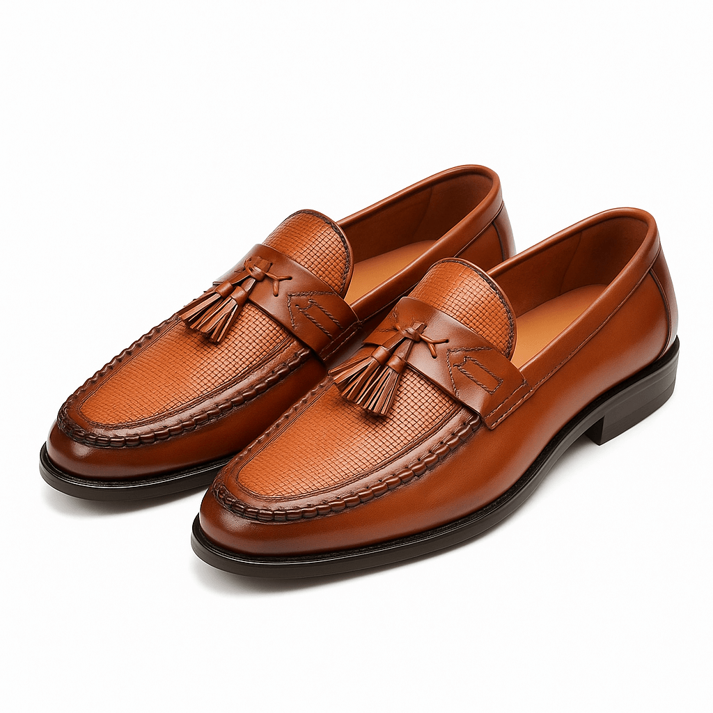 Giviny | Crestford Woven Tassel Loafers