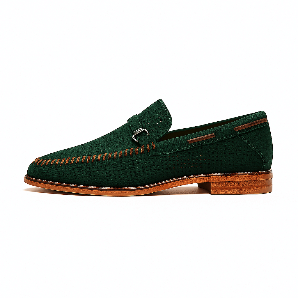 Giviny | Hollow-Out Suede Moccasins