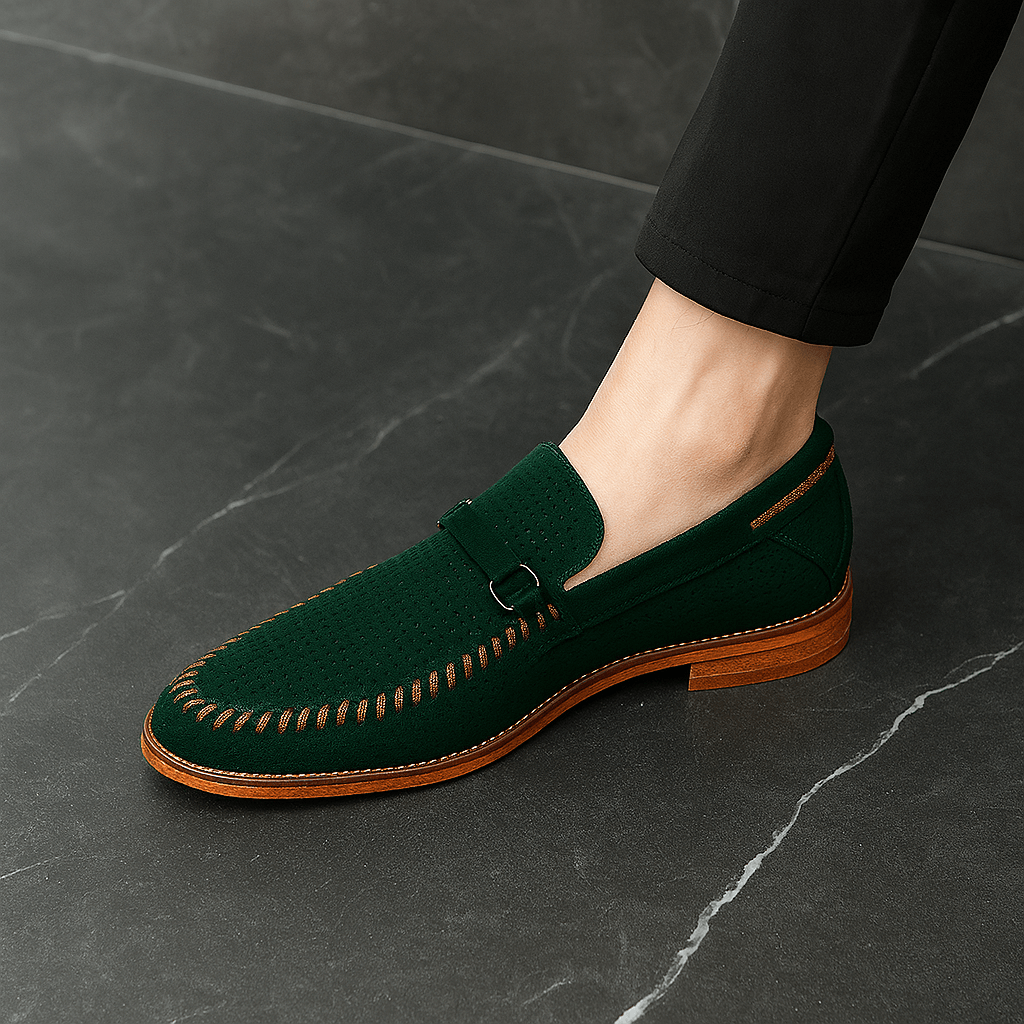 Giviny | Hollow-Out Suede Moccasins