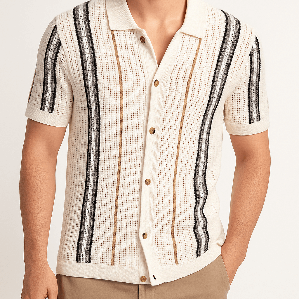 Giviny | Knit Button Shirt