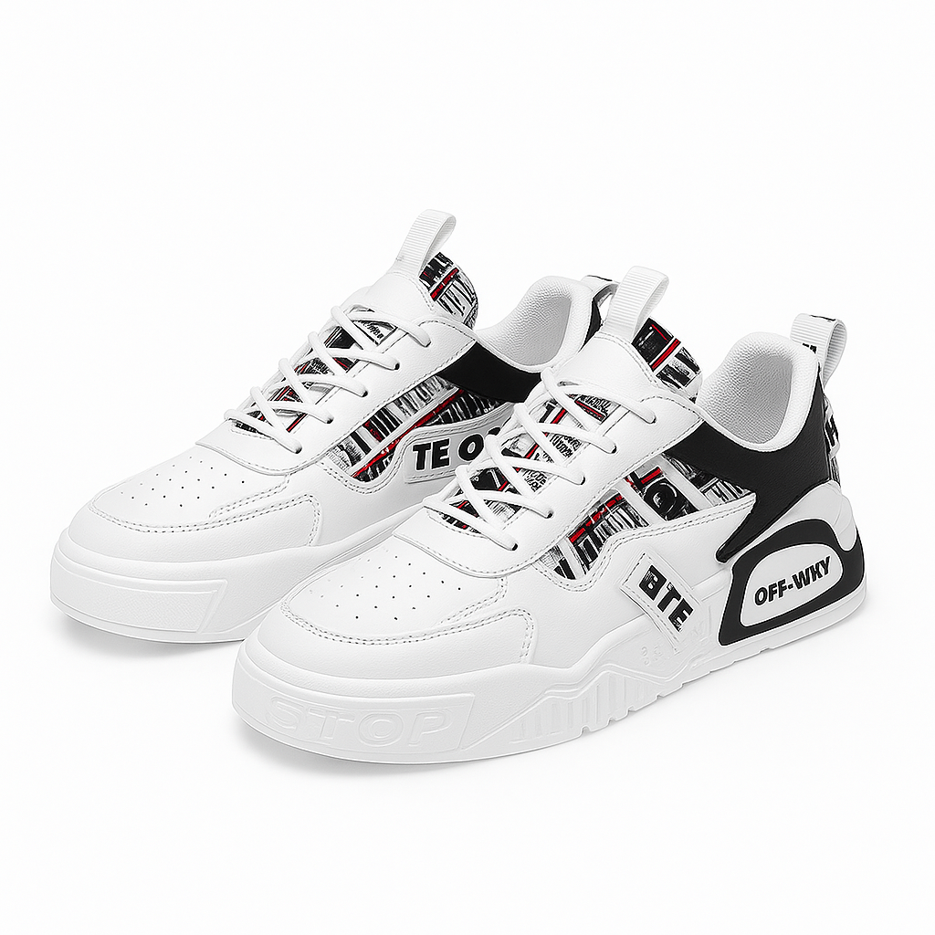 Giviny | Leather Skateboard Sneakers
