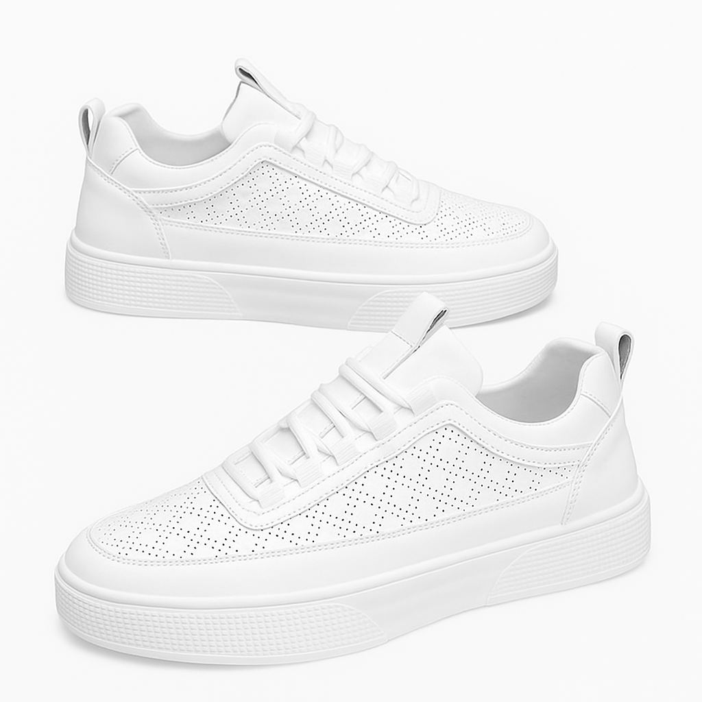 Giviny | Perforated Leather Casual Sneakers