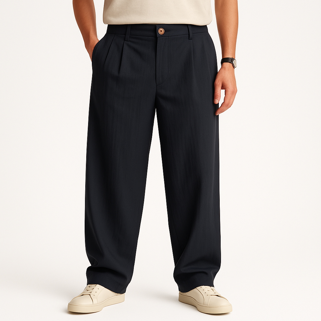 Giviny | Pleated Linen Pants