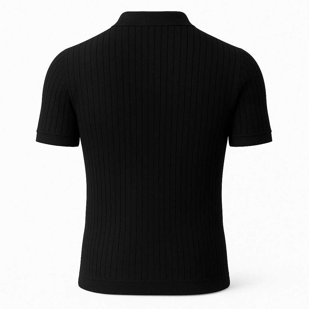Giviny | Ribbed Knit Polo