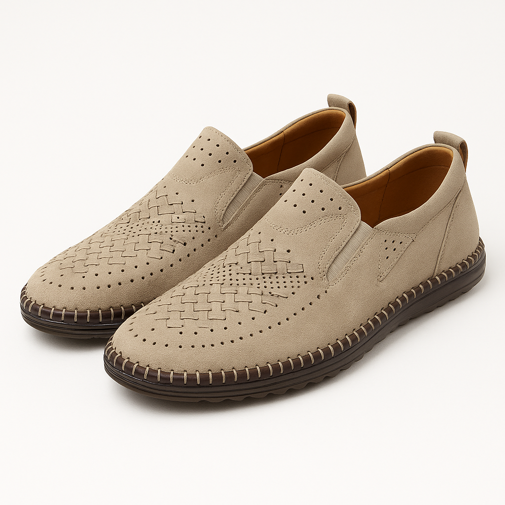 Giviny | Roma Perforated Leather Loafers