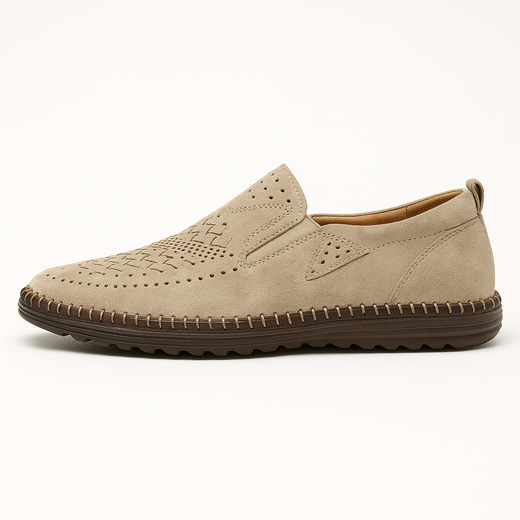 Giviny | Roma Perforated Leather Loafers