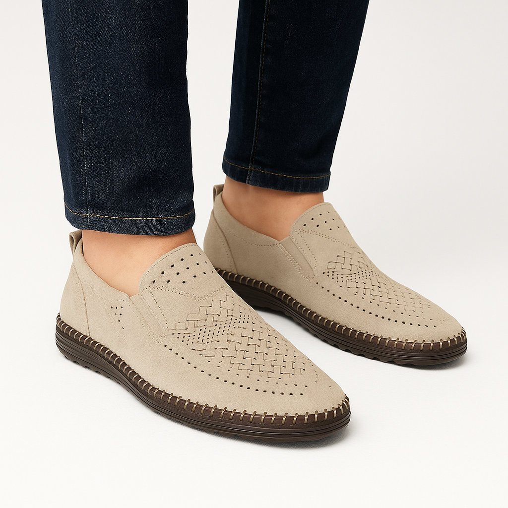 Giviny | Roma Perforated Leather Loafers
