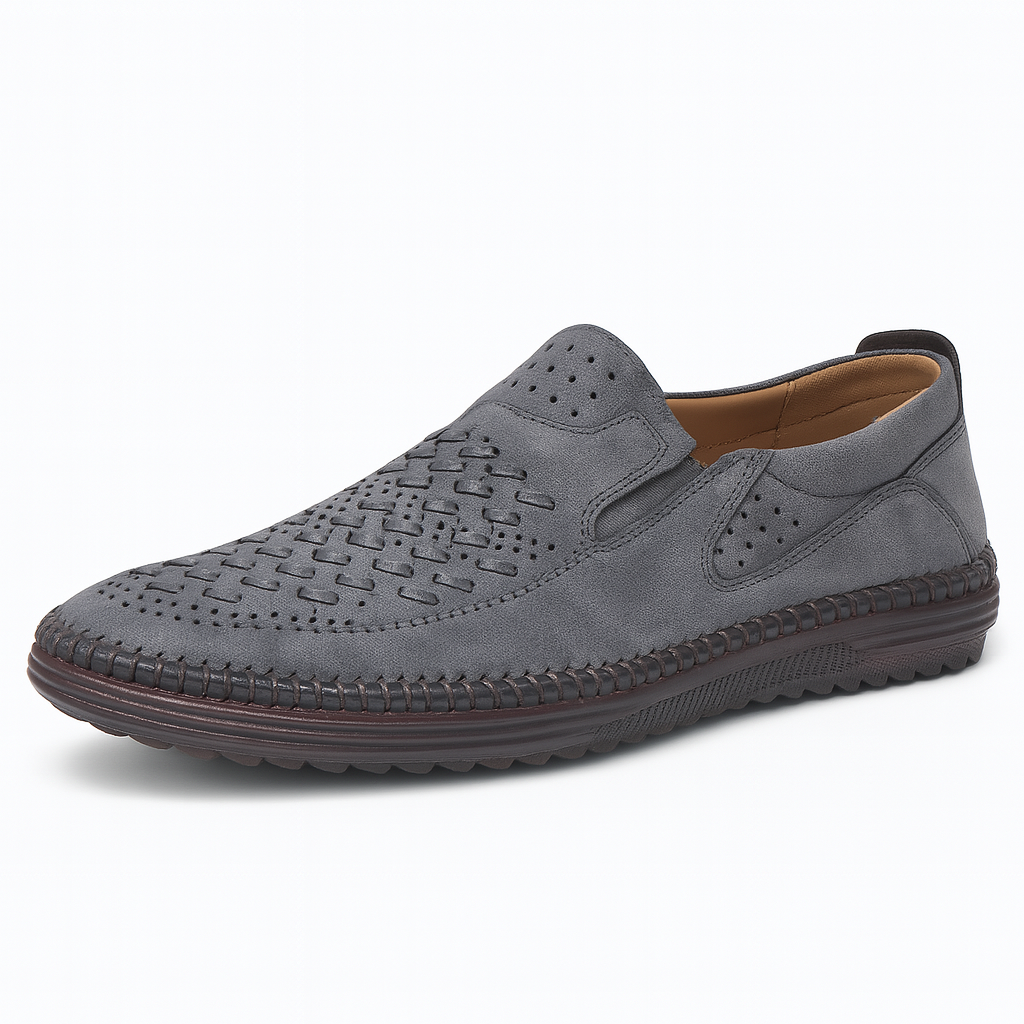 Giviny | Roma Perforated Leather Loafers