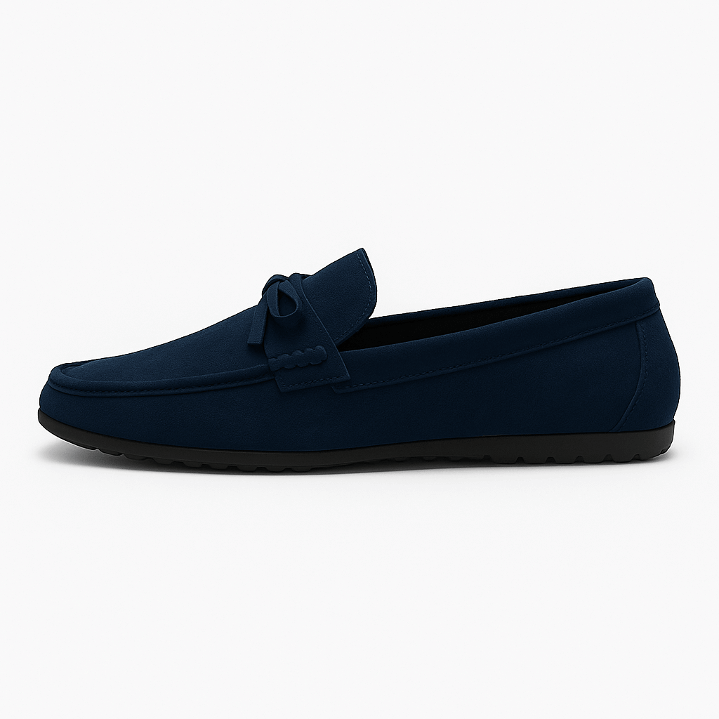 Giviny | Suede Bow Loafers