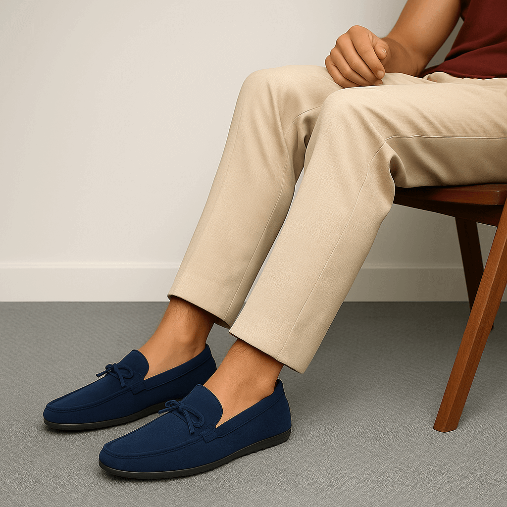 Giviny | Suede Bow Loafers