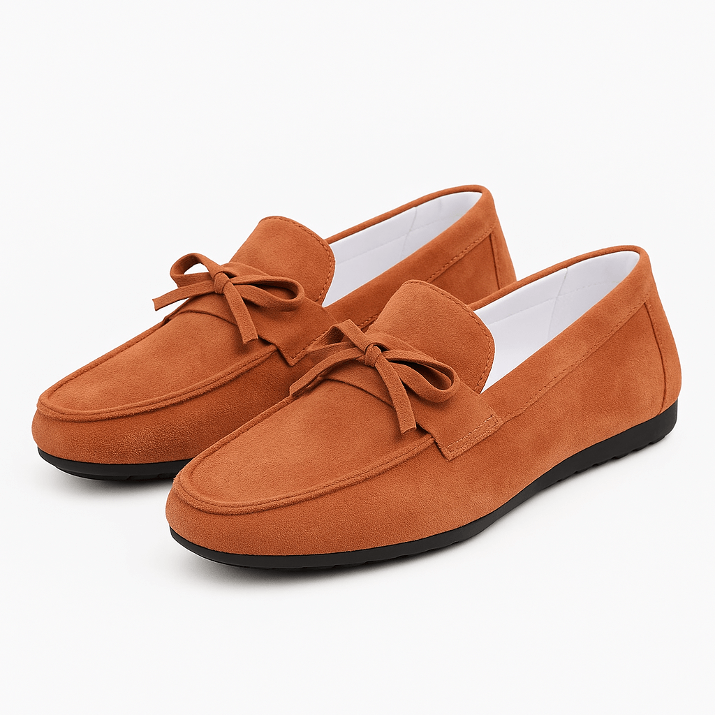 Giviny | Suede Bow Loafers