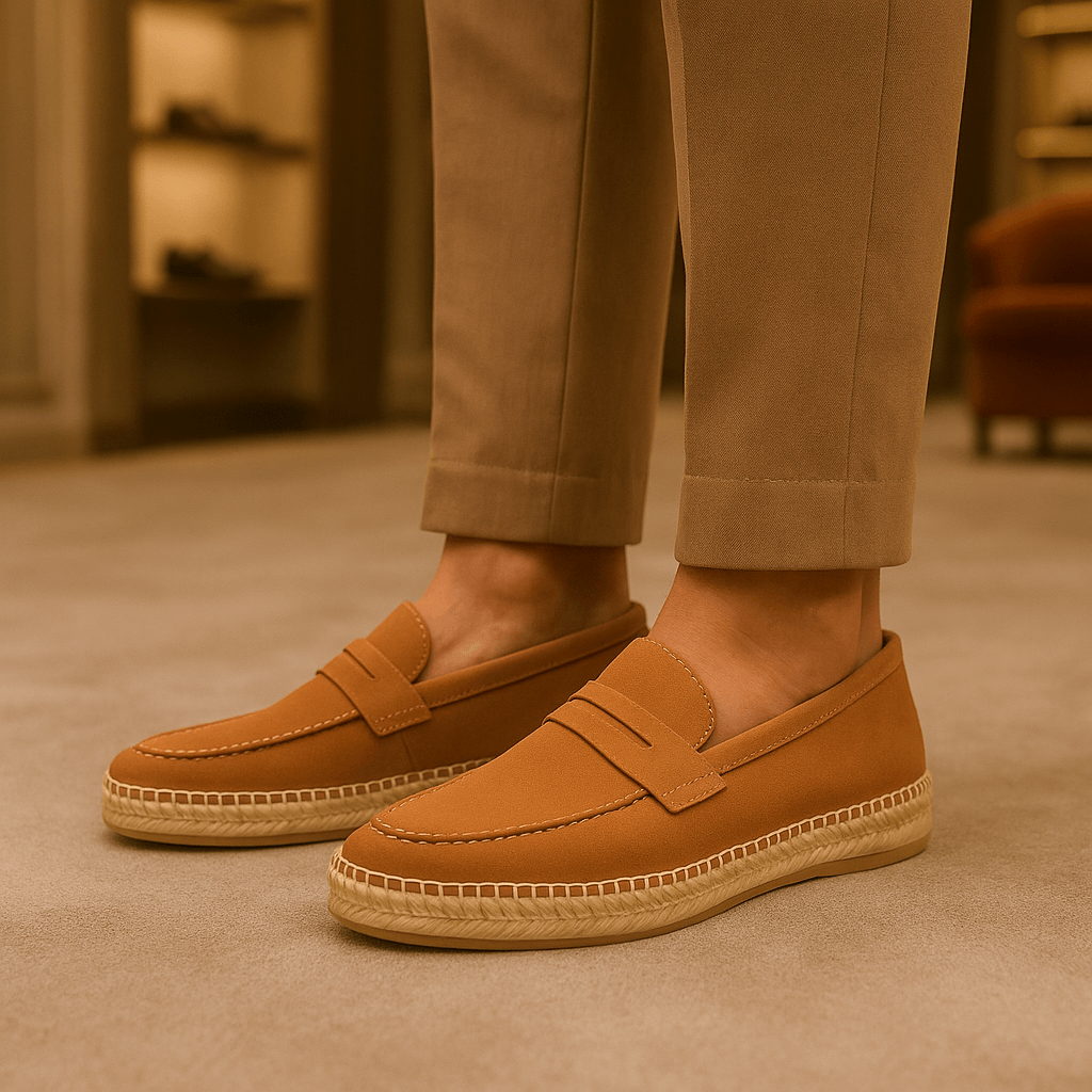 Giviny | Suede Espadrille Loafers