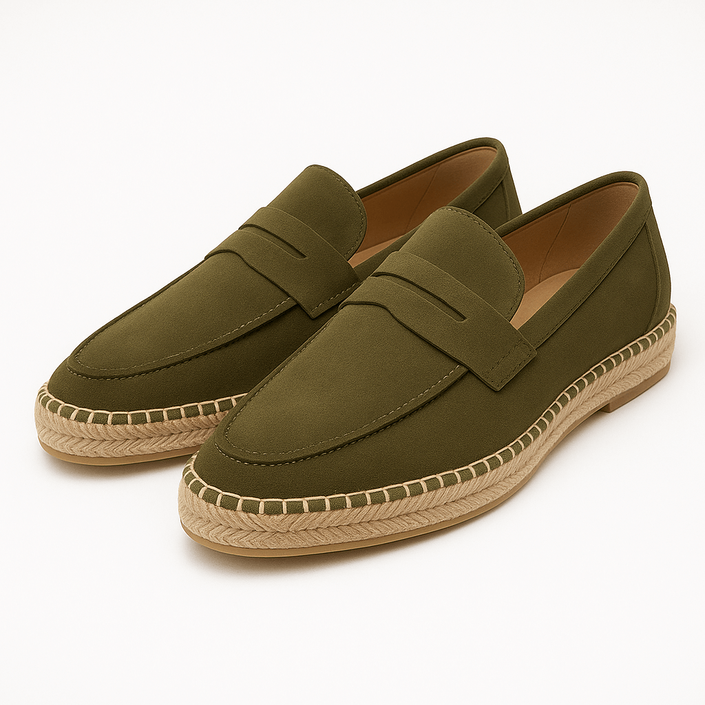 Giviny | Suede Espadrille Loafers