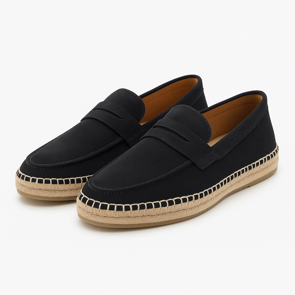 Giviny | Suede Espadrille Loafers