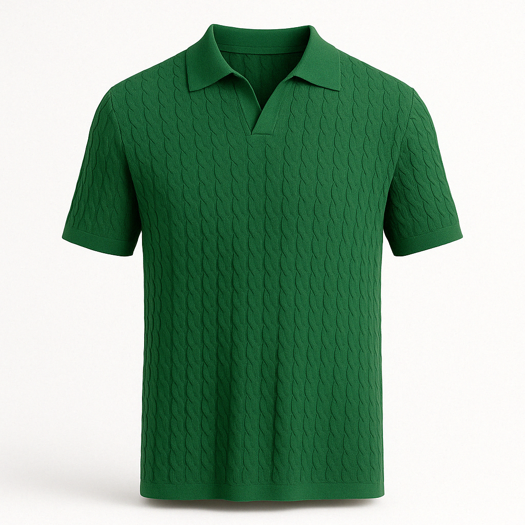 Giviny | Textured Knit Polo